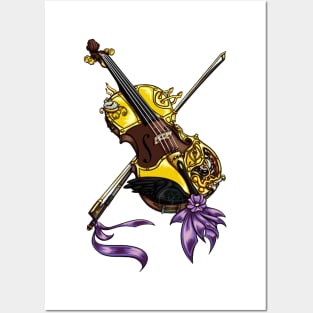 Steampunk Violin Posters and Art